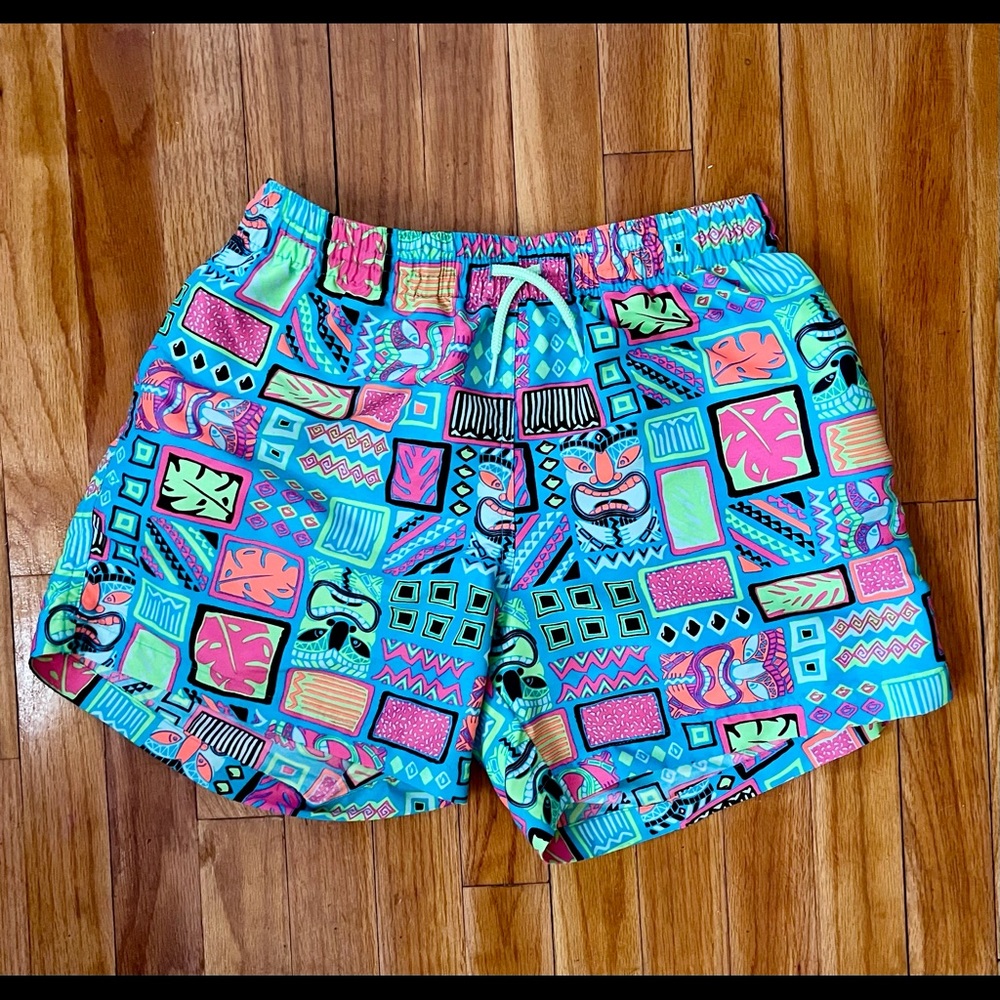 Chubbies Swim Trunks Tiki Pattern Size Medium